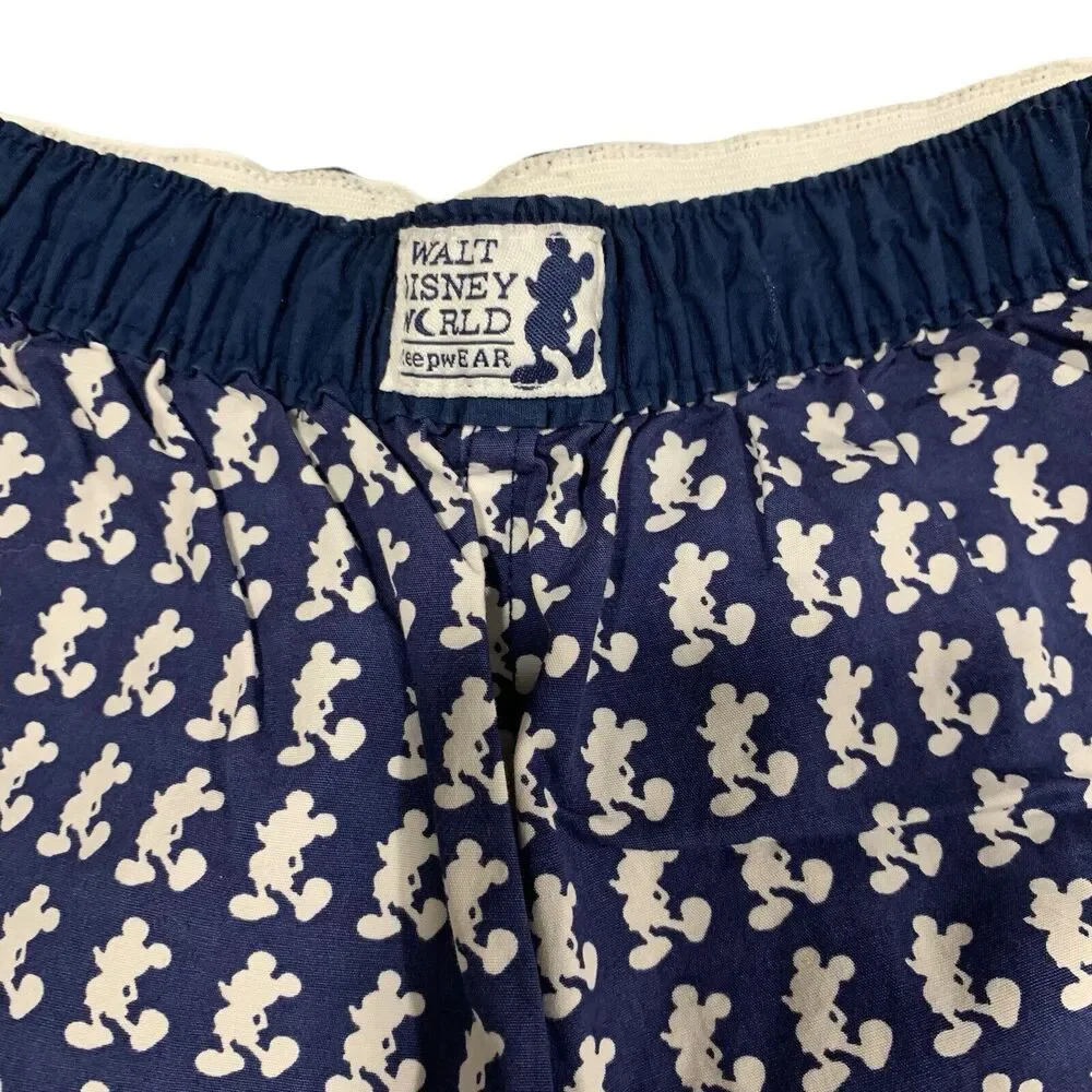 Walt Disney World Adult M Mickey Mouse Pajama Pants M Loungewear Cotton Novelty